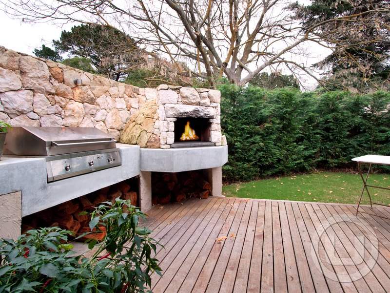 Outdoor living design with bbq area from a real Australian home 