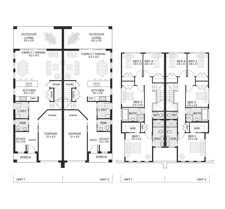 Sutherland Duplex Home Design House Plan By Champion Homes