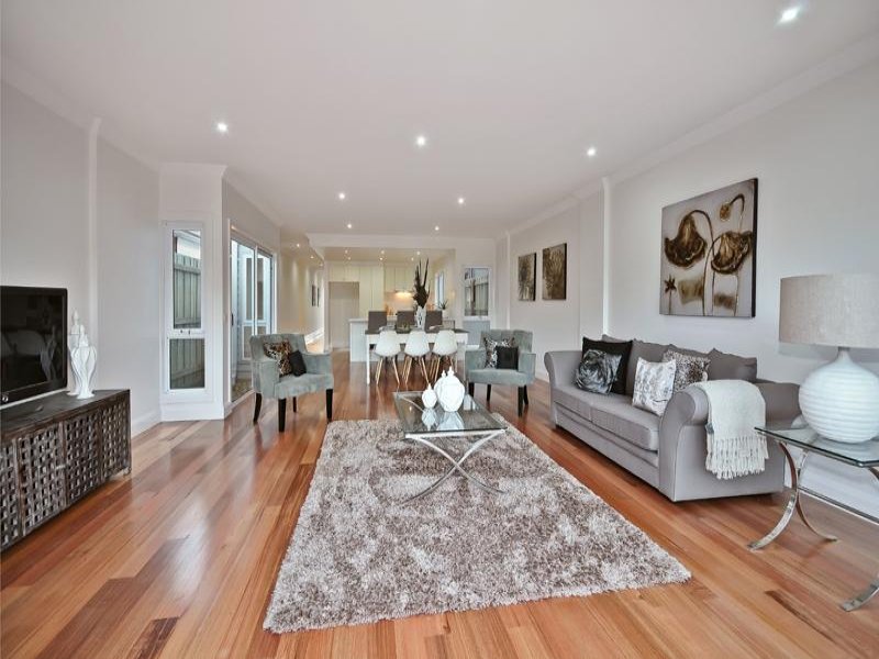 Brown living room idea from a real Australian home - Living Area photo ...