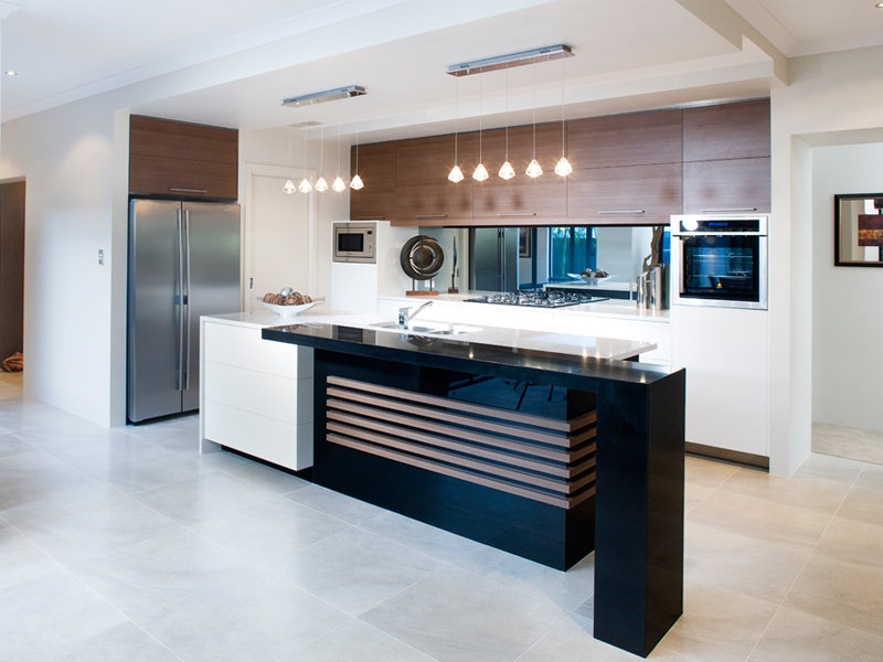 Modern kitchen-living kitchen design using marble - Kitchen Photo 999152
